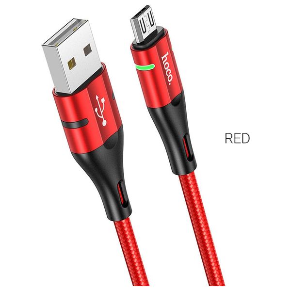  كيبل هوكو - يو اس بي اي إلى مايكرو يو اس بي - 1.2 متر - أحمر 