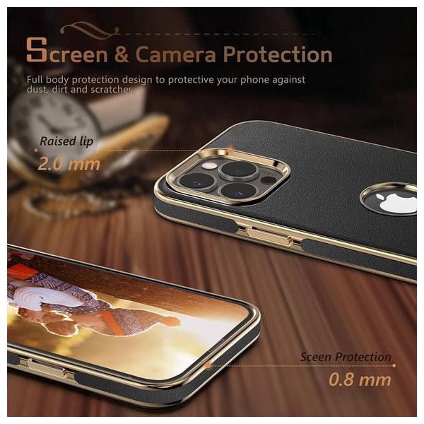  Fashion Case Mobile Cover For iPhone 14 Pro - Black 