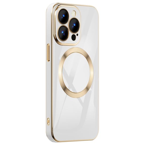  Fashion Case Mobile Cover For iPhone 14 - White 