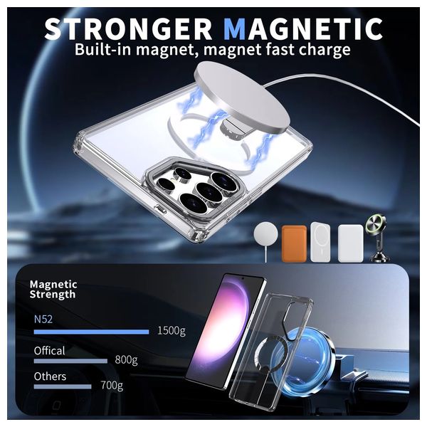  Fashion Case Mobile Cover For Samsung S24 Ultra - Transparent 