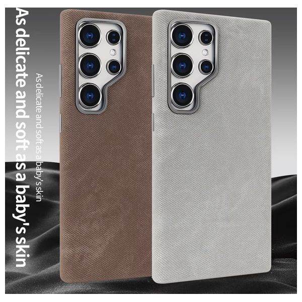  Fashion Case Mobile Cover For Samsung S24 Ultra - Gray 