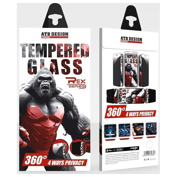  واقي شاشة الخصوصية انفينيتي تك آيفون 15 برو ماكس - أسود 