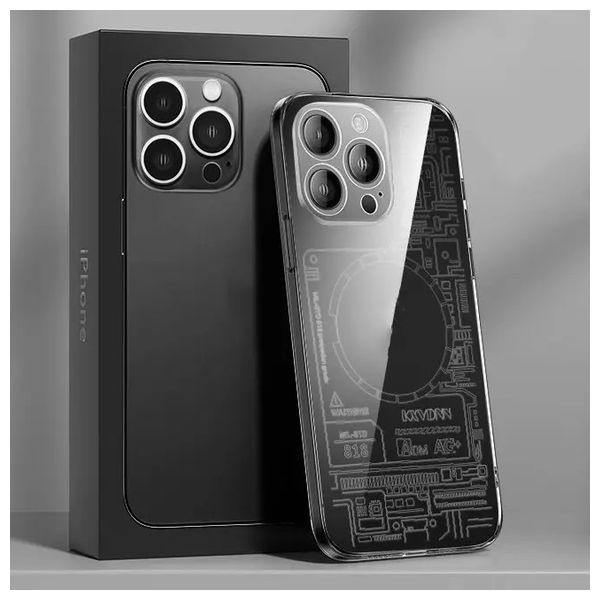  حافظة موبايل فاشن كيس لجهاز ايفون 14 برو ماكس - شفاف 