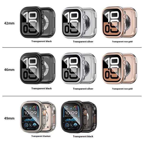  Fashion Case cover for Apple Watch 10, 46mm - Black 