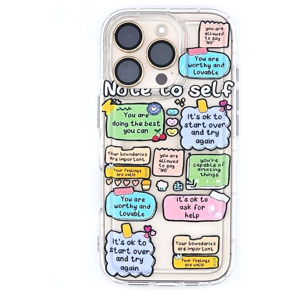  Fashion Case  Mobile Cover For iPhone 16 Pro - Transparent 