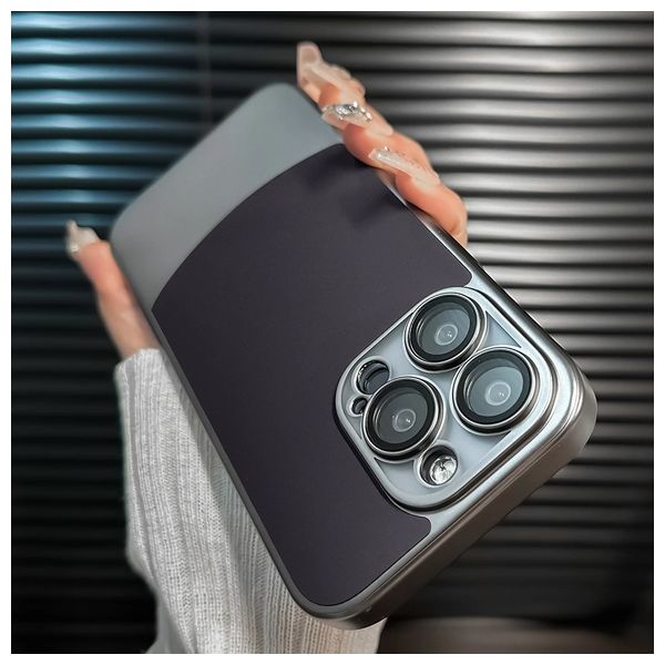  Fashion Case Mobile Cover For 15 Pro Max - Black Titanium 