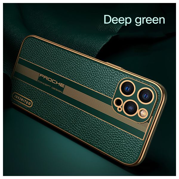  Fashion Case Mobile Cover For iPhone 12 Pro - Green 