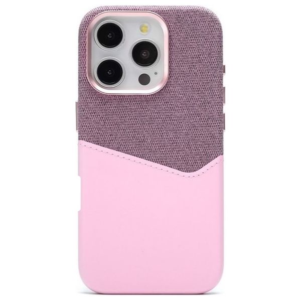  Fashion Case Mobile Cover For iPhone 16 Pro - Pink 