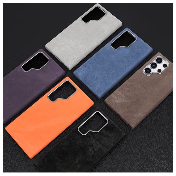  Fashion Case Mobile Cover For Samsung S24 Ultra - Gray 