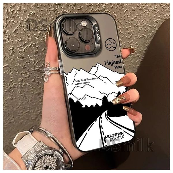  Fashion Case Mobile Cover For iPhone 15 - Natural Titanium 