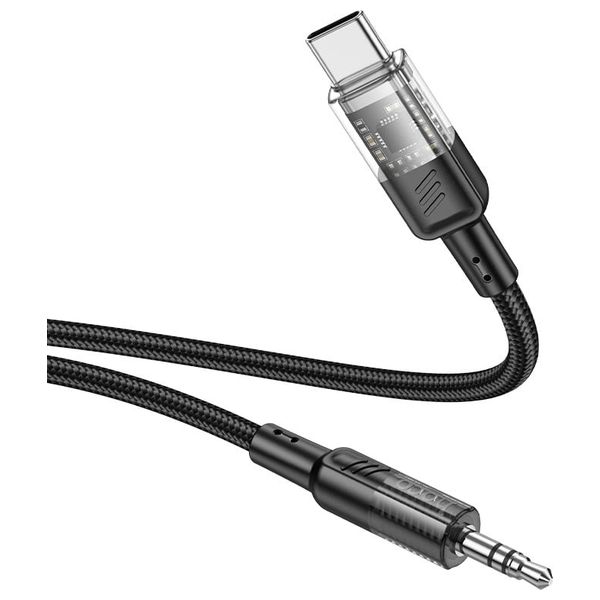  كيبل هوكو يو اس بي سي إلى اوكس 3.5 ملم - 1.2 متر - أسود 