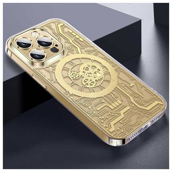  Fashion Case Mobile Cover For iPhone 14 Pro - Gold 