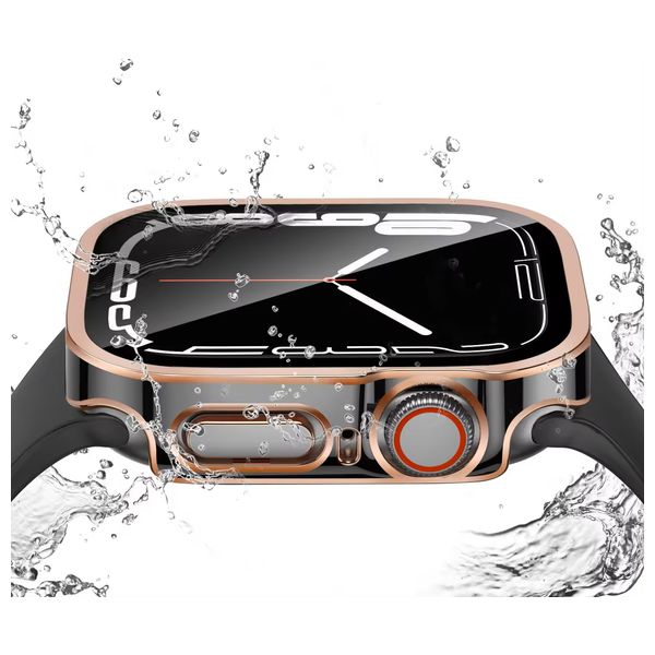  Fashion Case Apple Watch Protective Case - Gold 