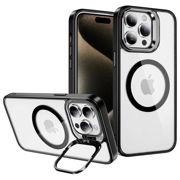  Fashion Case Mobile Cover For iPhone 15 Pro - Transparent 