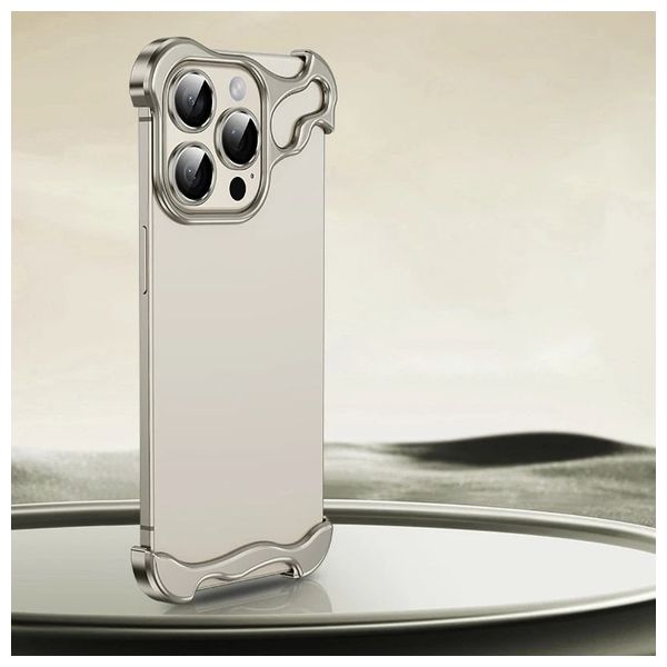  حافظة موبايل فاشن كيس لجهاز ايفون 15 برو - ناتشرال تيتانيوم 