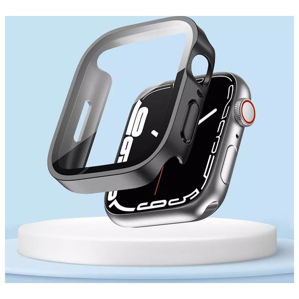  Fashion Case Apple Watch Protective Case - Black 