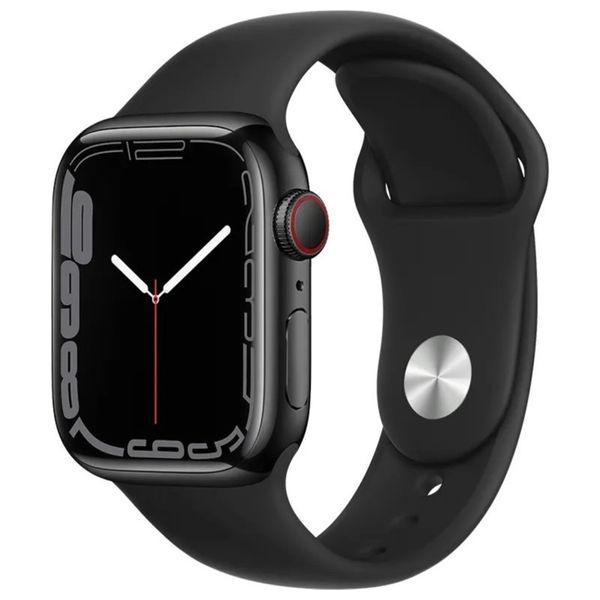  Infinity Tech Silicone Band for Apple Watch - 42/44/45/46/49mm - Black 