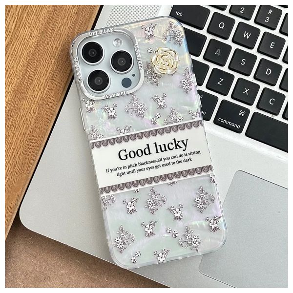  Fashion Case Mobile Cover For iPhone 16 Pro - Silver 