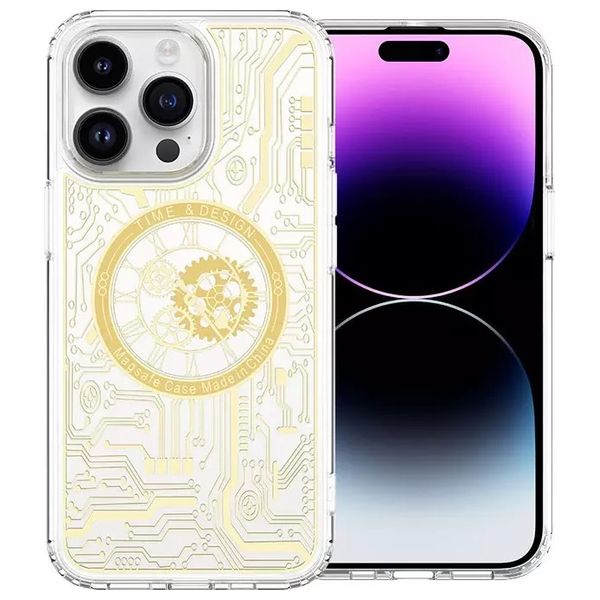  Fashion Case Mobile Cover For iPhone 14 Pro - Gold 