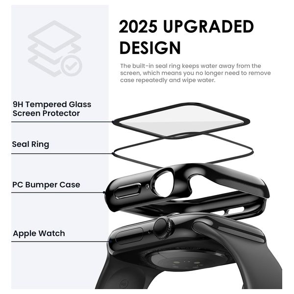  Fashion case cover for Apple Watch 10, 42mm - Black 