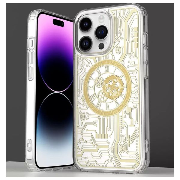  Fashion Case Mobile Cover For iPhone 14 Pro - Gold 