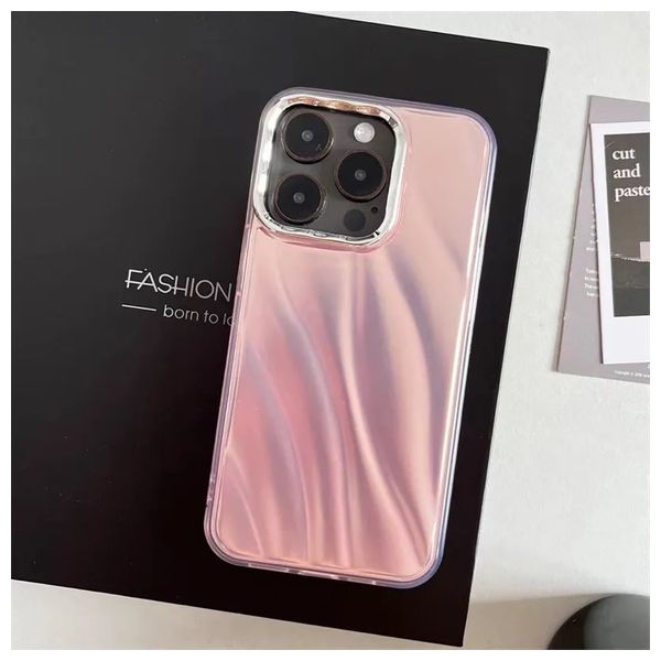  حافظة موبايل فاشن كيس لجهاز ايفون 15 برو - وردي 