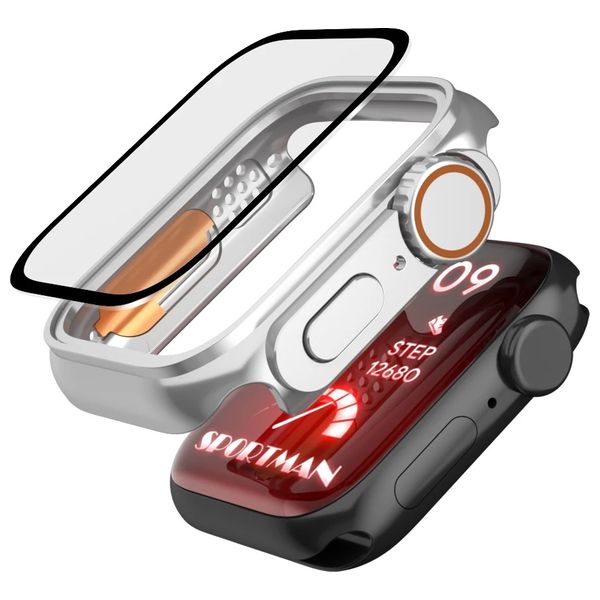  Fashion Case Apple Watch Protective Case - Silver 