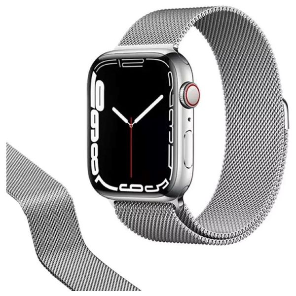  Infinity Tech Stainless Steel Band for Apple Watch - 38/40/41/42mm - Silver 