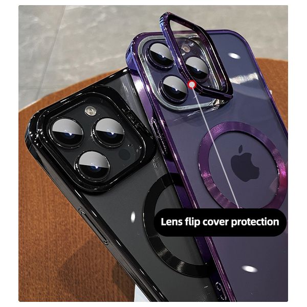  Fashion Case Mobile Cover For iPhone 15 Pro - Transparent 