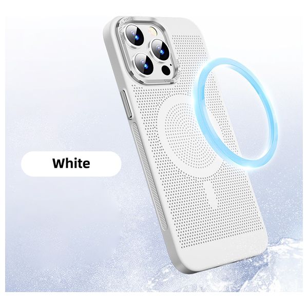  Fashion Case Mobile Cover For iPhone 15 Pro Max - White 