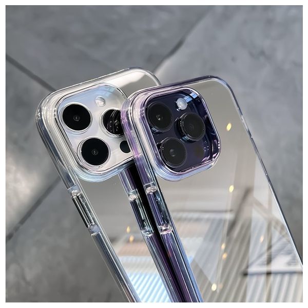  Fashion Case Mobile Cover For iPhone 15 Pro - Silver 