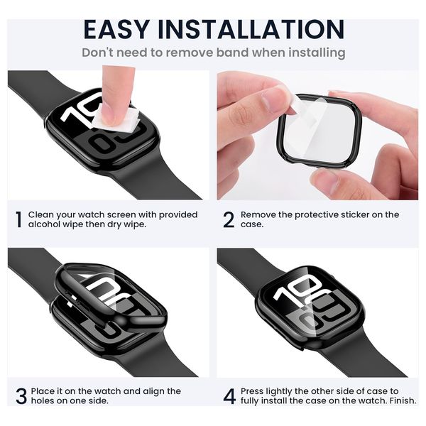  Fashion case cover for Apple Watch 10, 42mm - Black 