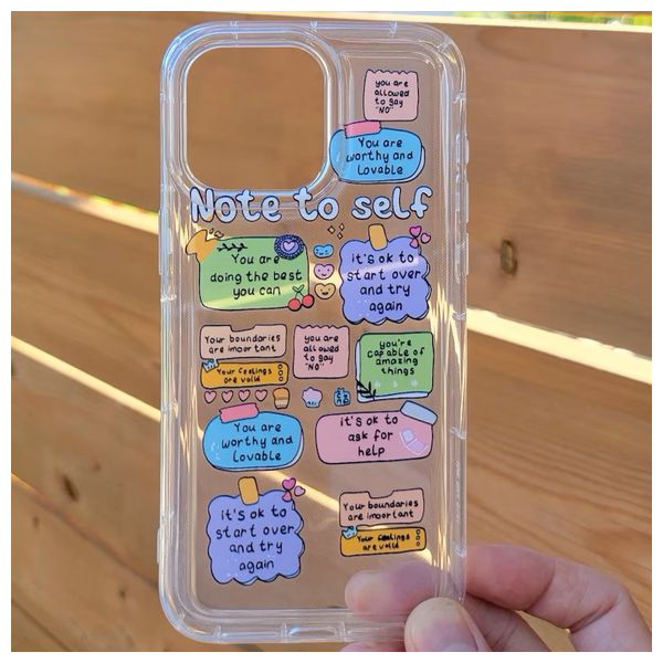  Fashion Case  Mobile Cover For iPhone 16 Pro Max - Transparent 