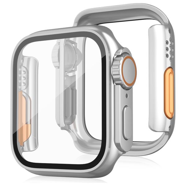  Fashion Case Apple Watch Protective Case - Silver 