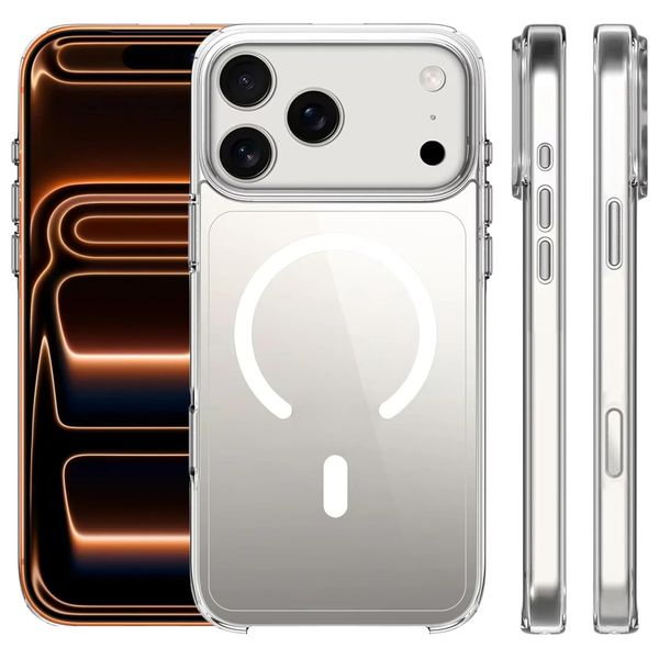  حافظة موبايل فاشن كيس آيفون 17 برو ماكس - شفاف 