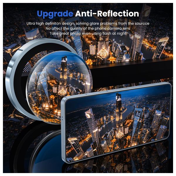  Infinity Tech Camera Lens Protector for Samsung Galaxy S26 Ultra - Blue 