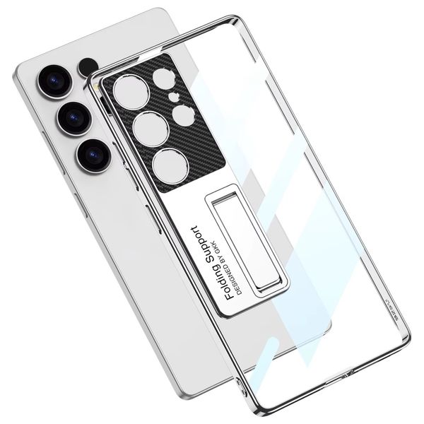  Fashion Case Mobile Cover For Samsung S25 Ultra - Titanium WhiteSilver 