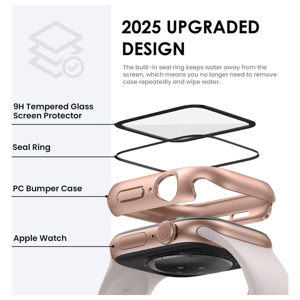  حافظة فاشن كيس لحماية ساعة آبل 10, 42 ملم - وردي 