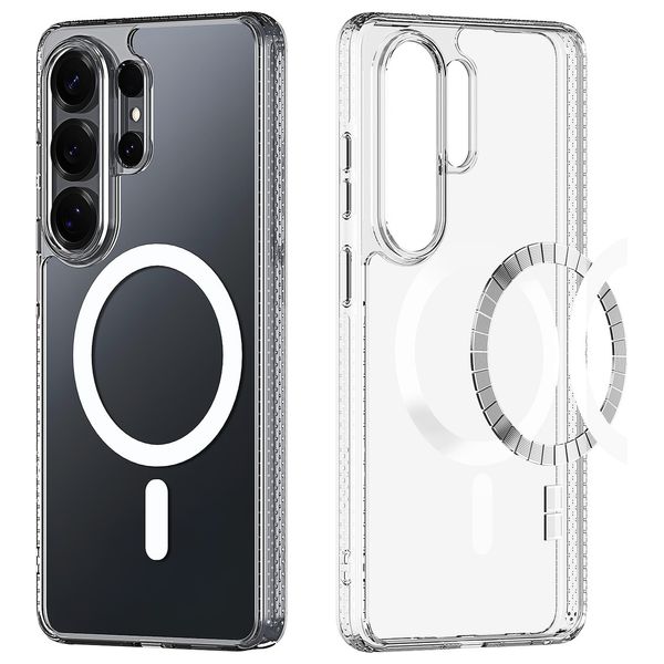  Fashion Case Crystal MagSafe Case for Samsung Galaxy S26 Ultra - Transparent 