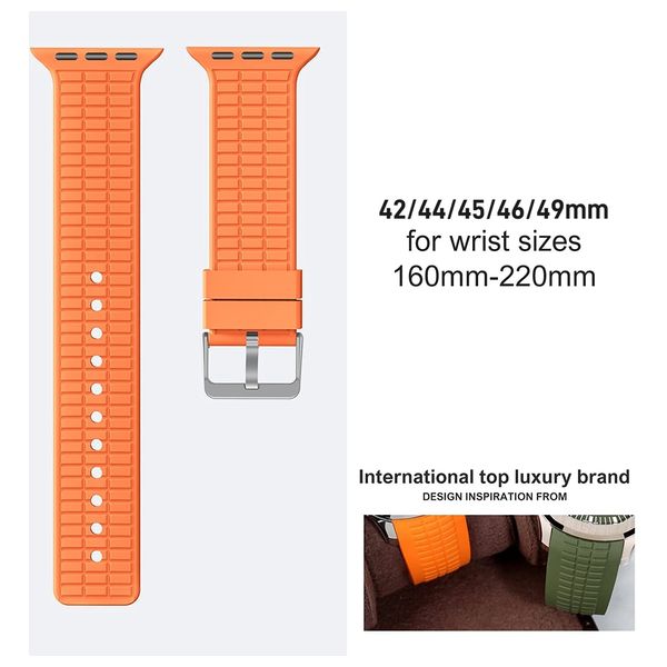  Infinity Tech Sports Silicone Band for Apple Watch - 42/44/45/46/49mm 