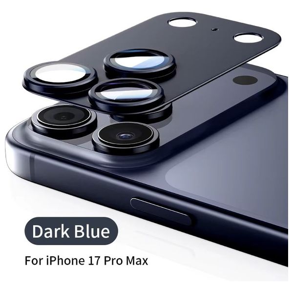 Infinity Tech Camera Protector For iPhone 17 Pro Max - Deep Blue