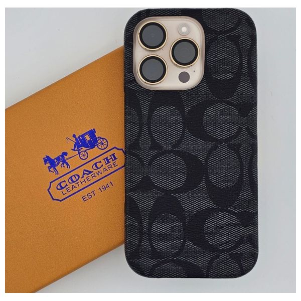  Fashion Case Mobile Cover For iPhone 15 Pro Max - Black 
