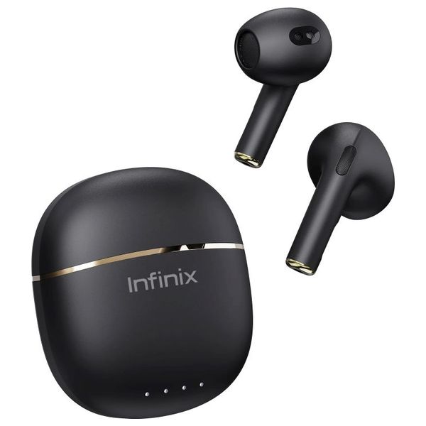  Infinix Buds Lite XE23 - Bluetooth Headphone In Ear - Bluetooth 5.3 - Up to 25 hours with case - Black 
