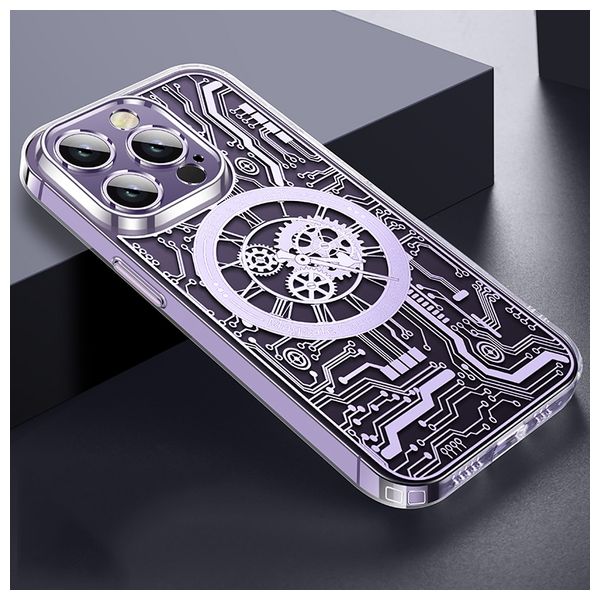  Fashion Case Mobile Cover For iPhone 14 Pro - Purple 