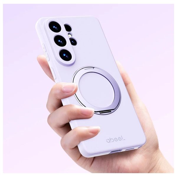  Fashion Case Samsung Galaxy S26 Ultra Silicone Magnetic Cover - Purple 