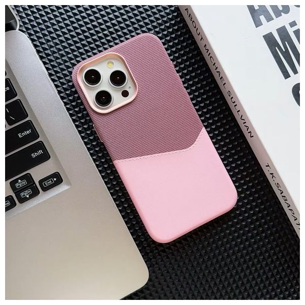  Fashion Case Mobile Cover For iPhone 16 Pro - Pink 