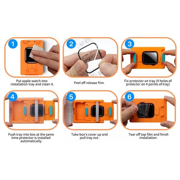  واقي الشاشة انفنيتي تك لحماية  ساعة آبل - شفاف 