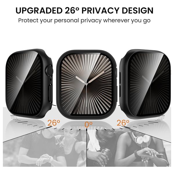  Fashion Case cover for Apple Watch 10, 46mm - Black 