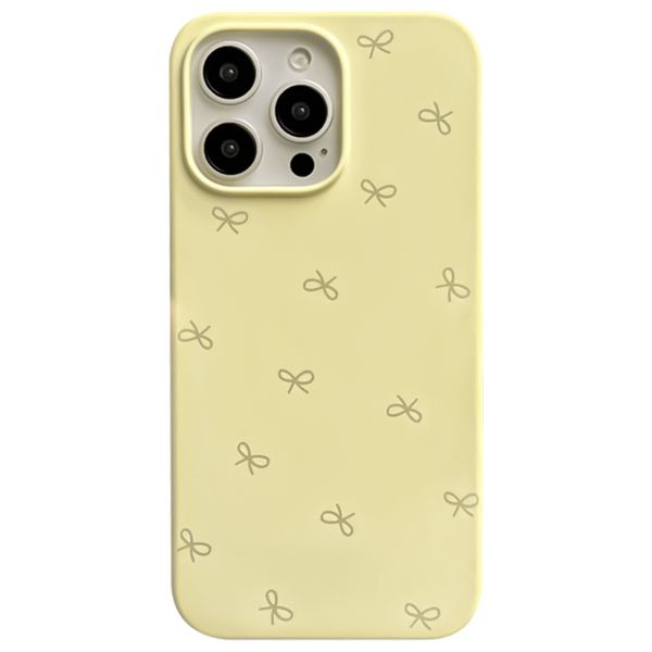  Fashion Case Mobile Cover For iPhone 16 Pro Max - Yellow 