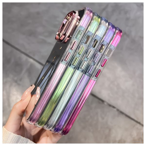  Fashion Case Mobile Cover For iPhone 15 Pro Max - Silver 